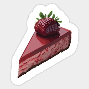 Strawberry cake Sticker